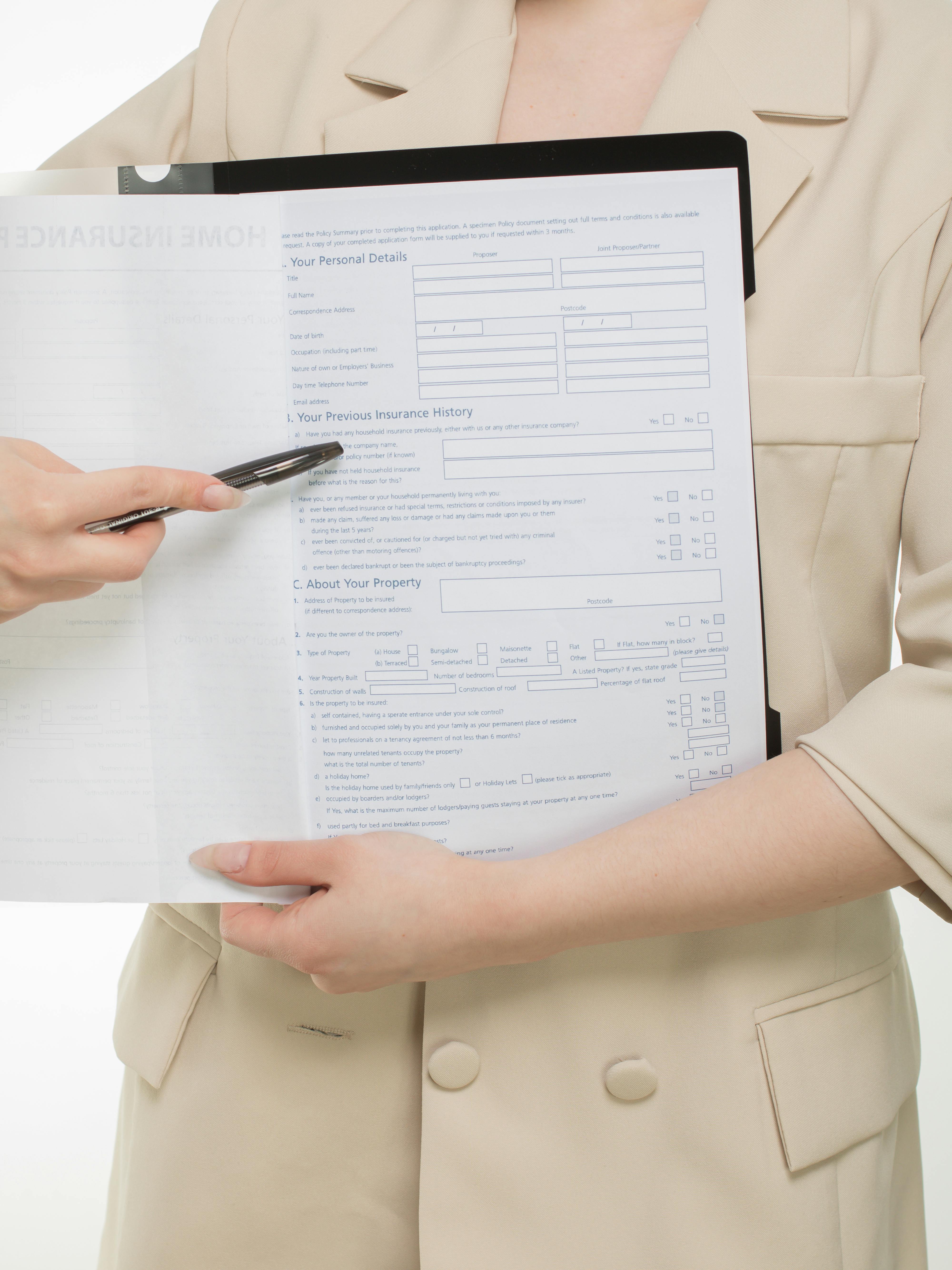 Financial paperwork used for planning monthly expenses